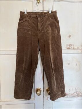 Splendid Brown Cropped Corduroy Pants